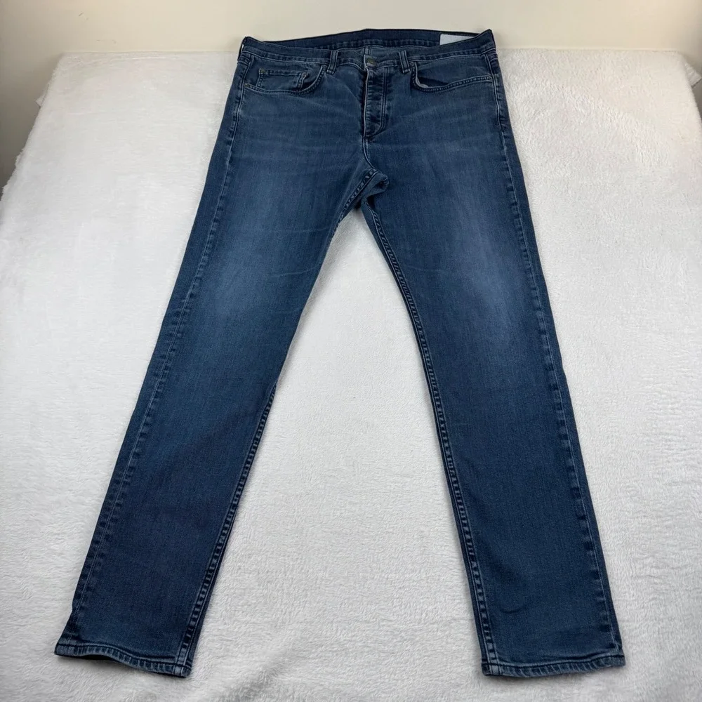 Rag & Bone Fit 1 Extra Slim Jeans Mens 38 Blue Bayview Button Fly Made in USA